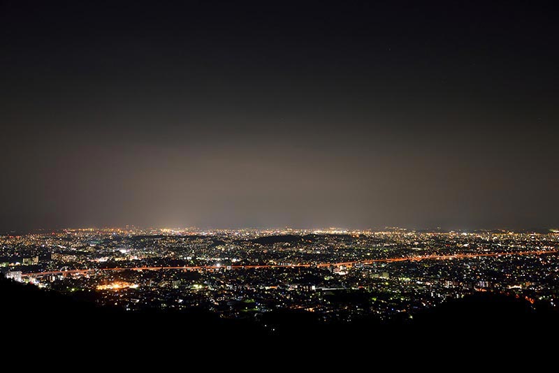 福岡市油山展望台の夜景