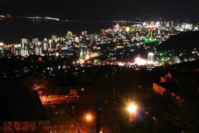 別府湾サービスエリアの夜景