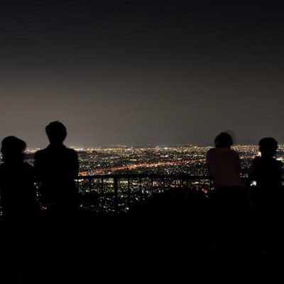 油山展望台からの福岡市の夜景