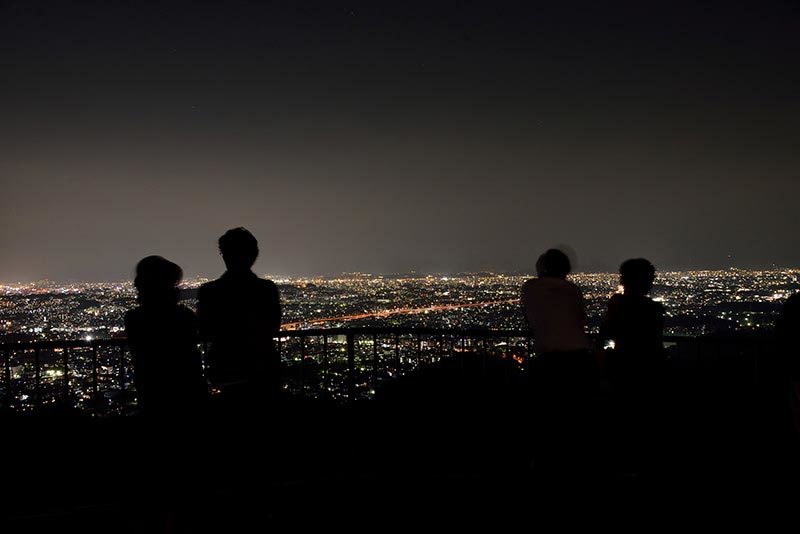 油山展望台からの福岡市の夜景