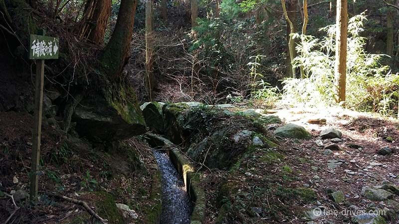 千寿院の滝への道標