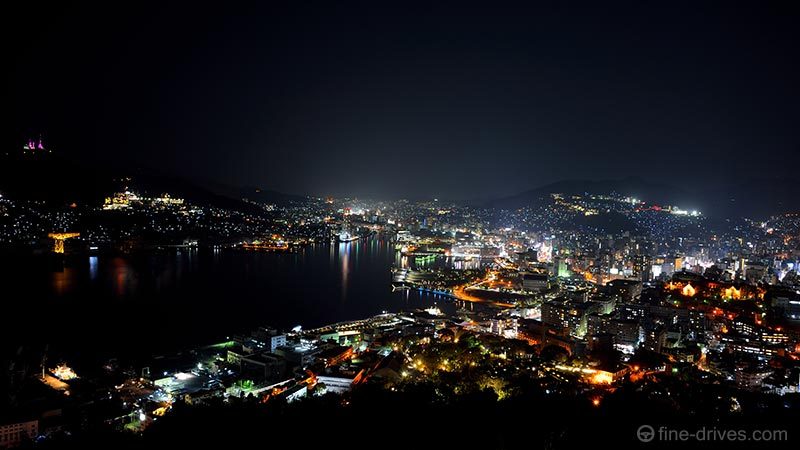 鍋冠山公園展望台からの夜景