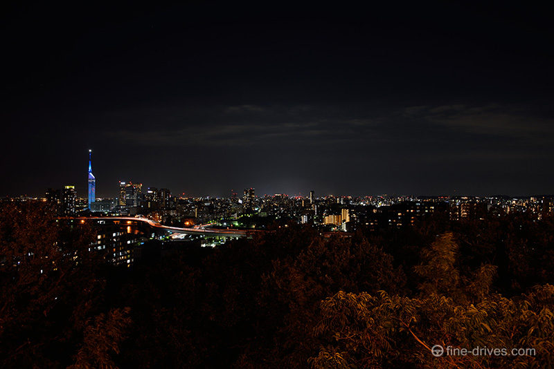 愛宕神社からの夜の福岡市