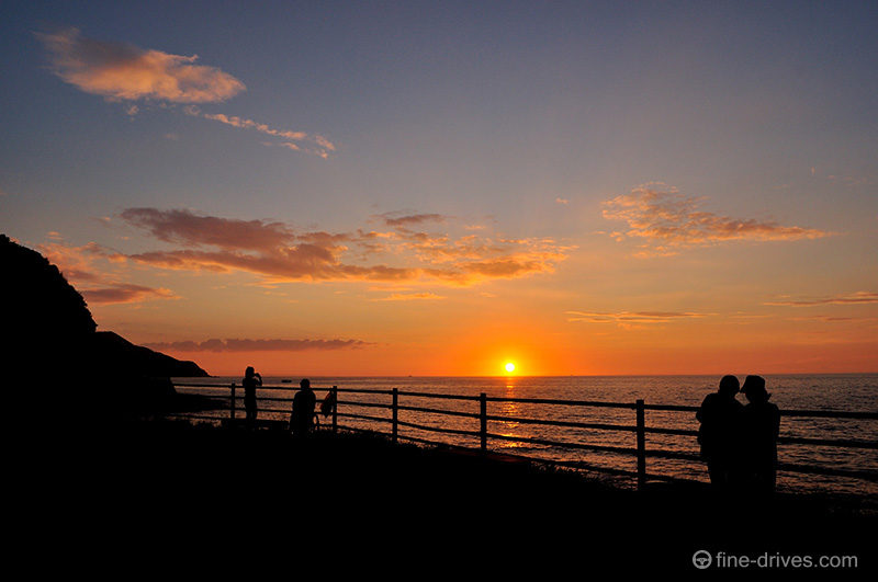 二見ヶ浦の夕日