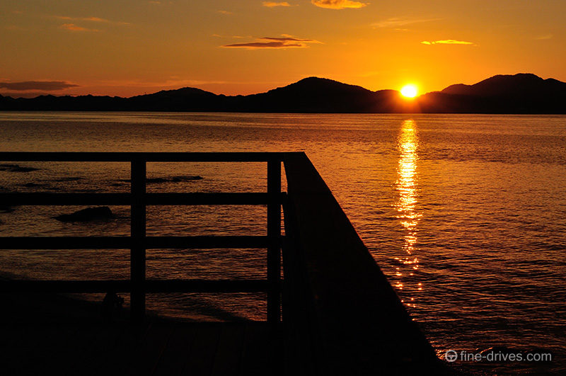 小戸公園の夕日