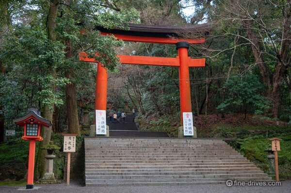 宇佐神宮上宮への鳥居