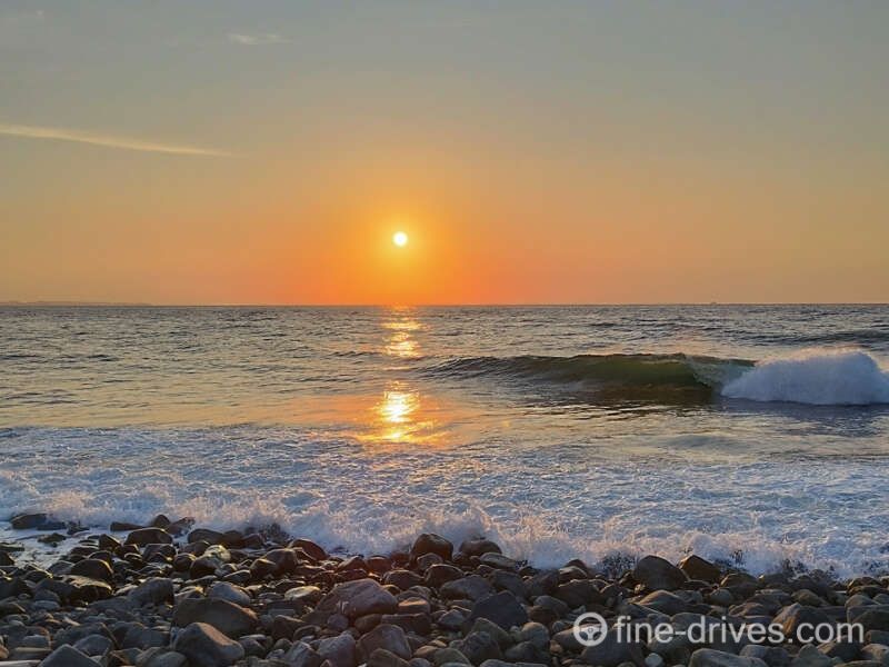 黒磯海岸の夕日