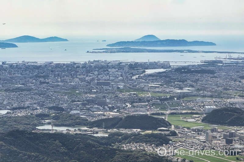 米の山展望台から見える糸島や志賀島