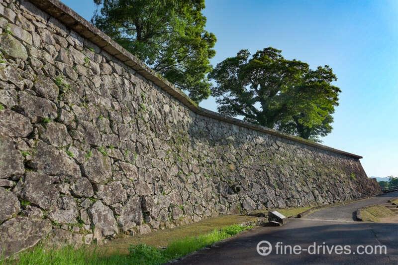 人吉城跡の石垣_夏目友人帳聖地巡り