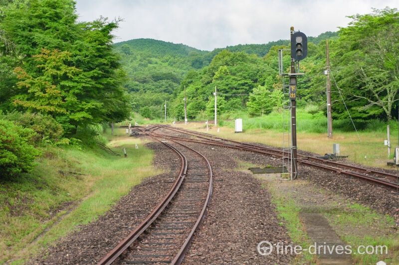 大畑駅の線路